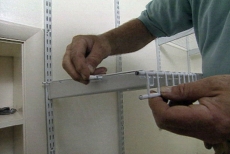 covering cut ends of wire closet organizing system