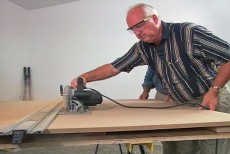 cutting tops from MDF with a circular saw