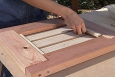 adding keepers to the planter bench end frames