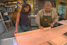 Using a cradle with the table saw