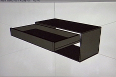designing the pull-out shelves for pots and pans