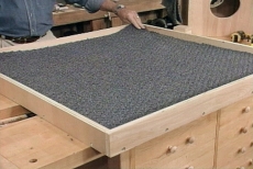 covering base surfaces with carpet