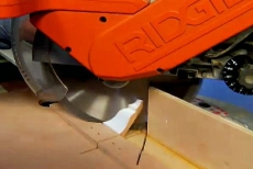 cutting molding with a miter saw