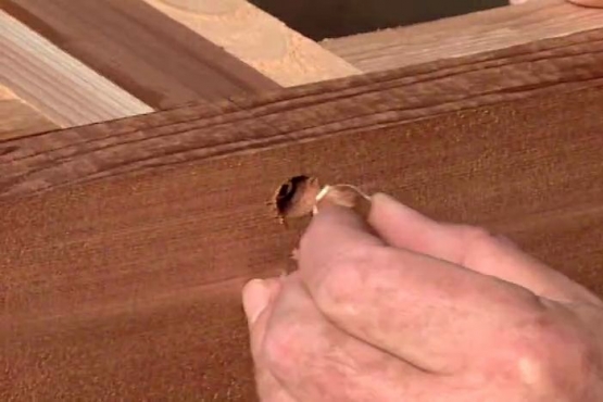 How to Hide Screw Holes with Wood Plugs