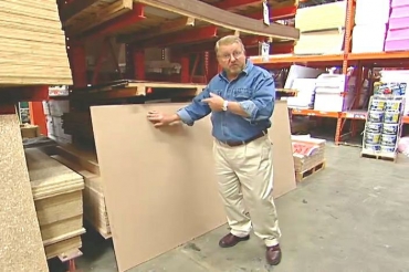 sheet of particle board