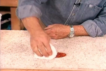 removng ketchup from carpet