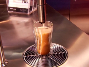Coffee coming out of spout