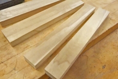 Poplar wood strips