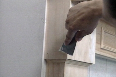 applying spackling compound