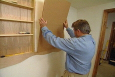 mounting the corkboard