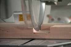 cutting mortises with a sliding compound miter saw
