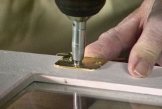 countersinking holes for hinge screws