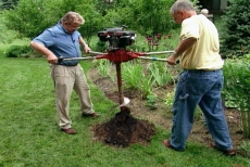 using a power auger