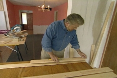 using a pattern for wainscoting cuts