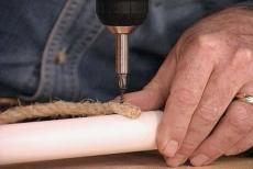 attaching rope to PVC pipe