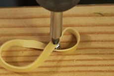 Removing a stripped screw with a rubber band