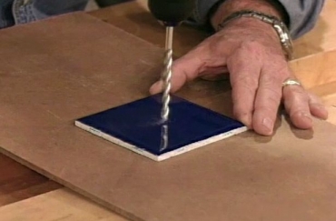 drilling through ceramic tile