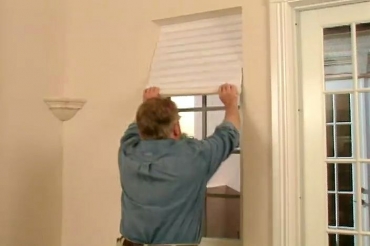 installing paper window shades