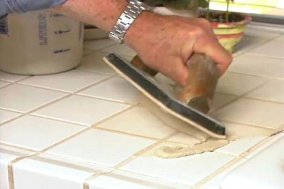 How to Replace Tile Grout in a Kitchen Countertop