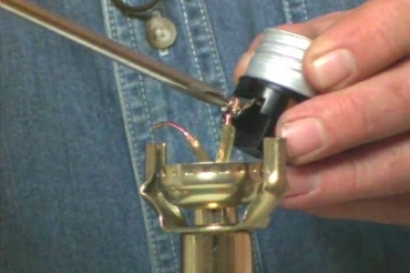 removing the lightbulb socket