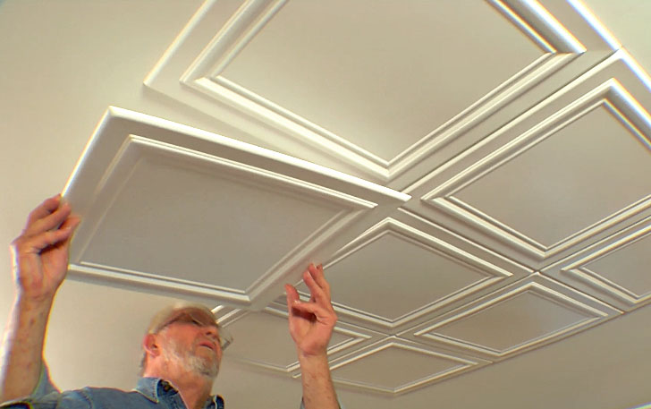 Embossed Ceiling Tiles Add Elegance To A Room Ron Hazelton
