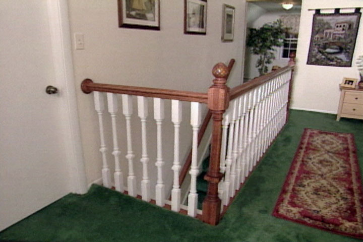 How to Install a Wood Stair Railing from a Kit â€¢ Ron Hazelton