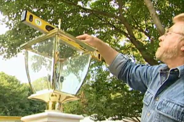 How to Put a Lamp Post Outdoors and Wire It â€¢ Ron Hazelton