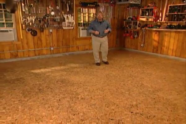 how to insulate and level a garage floor • ron hazelton