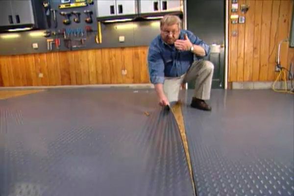 Floor Covering In A Garage Ron Hazelton, Linoleum Garage Floor Covering